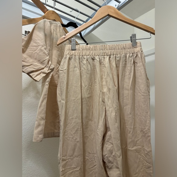 NWT 2 Piece Outfit Cotton/ Linen Casual Matching Set - Picture 13 of 14